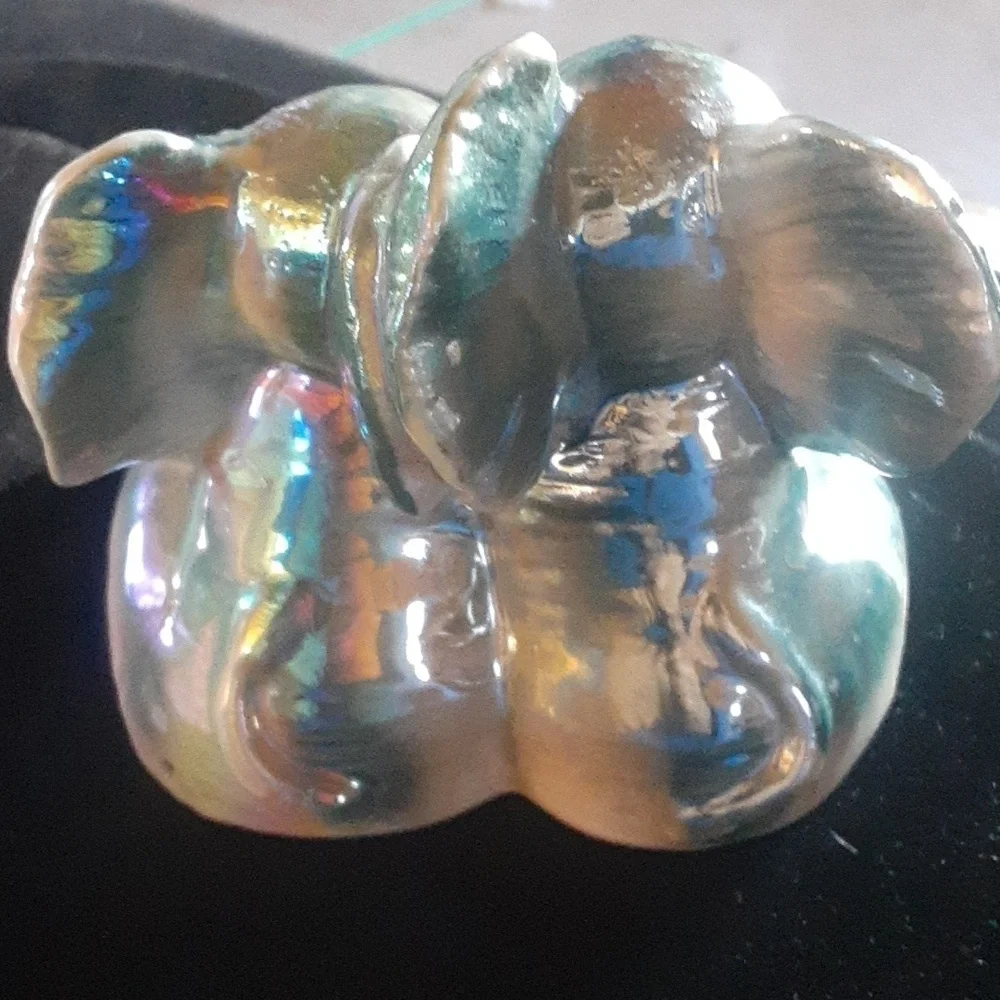 Iridescent Elephant Decor Piece